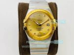 OE Factory Replica Omega Constellation Yellow Gold Diamond Marks Dial Swiss Watch